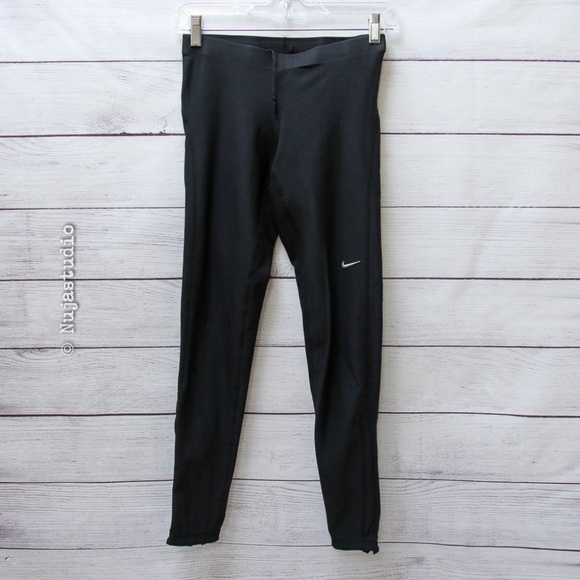Nike Running Tights with Reflective Zipper - Picture 1 of 8